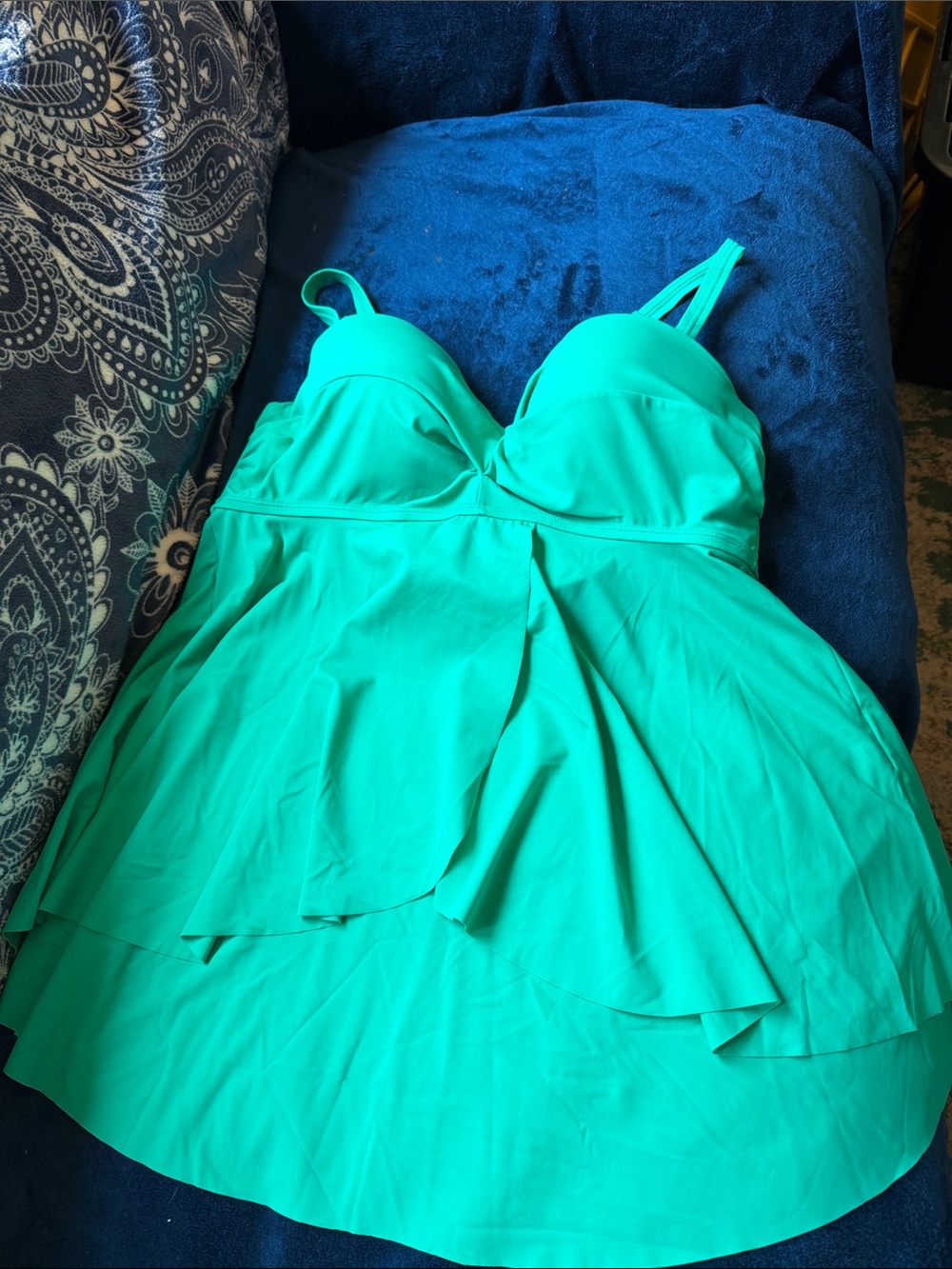 torrid Teal Green Tankini Swim Dress